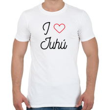 PRINTFASHION I love juhú - Férfi póló - Fehér férfi póló