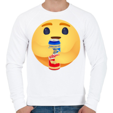 PRINTFASHION I love kőbányai - Férfi pulóver - Fehér férfi pulóver, kardigán