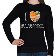PRINTFASHION I love kocsonya - Női pulóver - Fekete női pulóver, kardigán