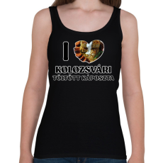 PRINTFASHION I love Kolozsvári töltött káposzta - Női atléta - Fekete