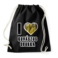 PRINTFASHION I Love Kovászos Uborka - Sportzsák, Tornazsák - Fekete tornazsák