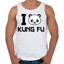 PRINTFASHION I love Kung Fu 2 - Férfi atléta - Fehér atléta, trikó