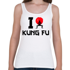 PRINTFASHION I love Kung Fu - Női atléta - Fehér