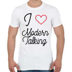 PRINTFASHION I love Modern Talking - Férfi póló - Fehér