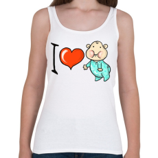 PRINTFASHION I love my baby - Női atléta - Fehér