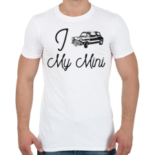PRINTFASHION I love my Mini - Férfi póló - Fehér férfi póló