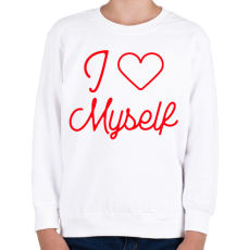 PRINTFASHION I love myself 3 - Gyerek pulóver - Fehér