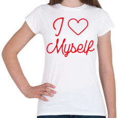 PRINTFASHION I love myself 3 - Női póló - Fehér