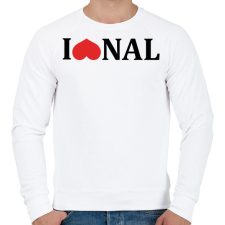 PRINTFASHION I love @nal - black - Férfi pulóver - Fehér férfi pulóver, kardigán