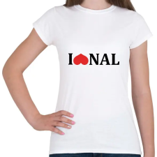 PRINTFASHION I love @nal - black - Női póló - Fehér női póló