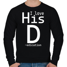 PRINTFASHION I love - női - Férfi pulóver - Fekete férfi pulóver, kardigán