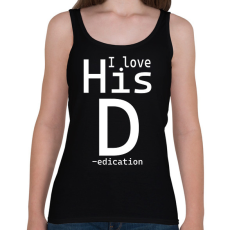 PRINTFASHION I love - női - Női atléta - Fekete