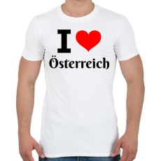 PRINTFASHION I love Österreich - Férfi póló - Fehér