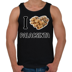PRINTFASHION I love Palacsinta - Férfi atléta - Fekete