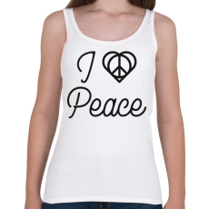 PRINTFASHION I love peace - Női atléta - Fehér