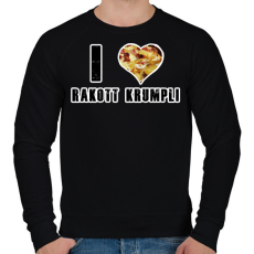 PRINTFASHION I Love Rakott Krumpli - Férfi pulóver - Fekete