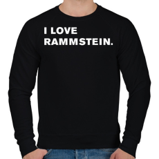 PRINTFASHION I love Rammstein. - Férfi pulóver - Fekete