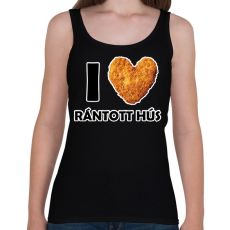 PRINTFASHION I love rántott hús - Női atléta - Fekete