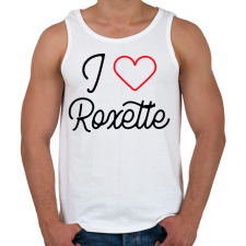 PRINTFASHION I love Roxette 2 - Férfi atléta - Fehér atléta, trikó