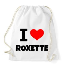 PRINTFASHION i LOVE ROXETTE - Sportzsák, Tornazsák - Fehér tornazsák