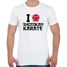 PRINTFASHION I love Shotokan Karate - Férfi póló - Fehér