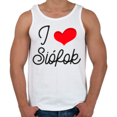 PRINTFASHION I love Siófok 2 - Férfi atléta - Fehér