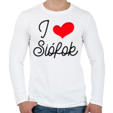 PRINTFASHION I love Siófok 2 - Férfi hosszú ujjú póló - Fehér férfi póló