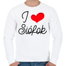 PRINTFASHION I love Siófok 2 - Férfi pulóver - Fehér férfi pulóver, kardigán