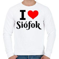 PRINTFASHION I love Siófok - Férfi pulóver - Fehér férfi pulóver, kardigán