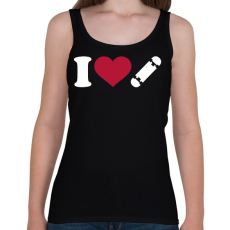 PRINTFASHION I love skate - Női atléta - Fekete