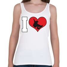 PRINTFASHION I love skatein - Női atléta - Fehér női trikó
