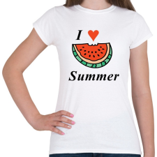 PRINTFASHION i love summer - Női póló - Fehér női póló