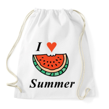 PRINTFASHION i love summer - Sportzsák, Tornazsák - Fehér tornazsák