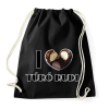 PRINTFASHION I love Túró rudi - Sportzsák, Tornazsák - Fekete