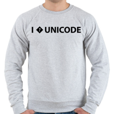PRINTFASHION I love unicode - Férfi pulóver - Sport szürke férfi pulóver, kardigán