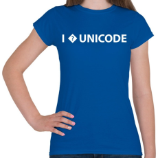 PRINTFASHION I love unicode - Női póló - Királykék