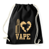PRINTFASHION I love vape - Sportzsák, Tornazsák - Fekete