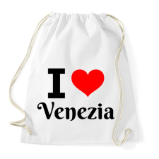 PRINTFASHION I love Venezia - Sportzsák, Tornazsák - Fehér tornazsák
