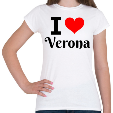 PRINTFASHION I love Verona - Női póló - Fehér női póló