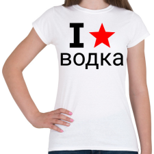 PRINTFASHION I love Vodka 2 - Női póló - Fehér női póló