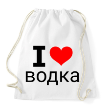 PRINTFASHION I love Vodka - Sportzsák, Tornazsák - Fehér tornazsák