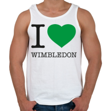 PRINTFASHION I love Wimbledon - Férfi atléta - Fehér atléta, trikó