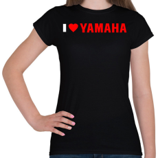 PRINTFASHION I love Yamaha - Női póló - Fekete