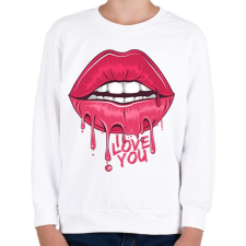 PRINTFASHION I love you - Gyerek pulóver - Fehér gyerek pulóver, kardigán