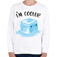 PRINTFASHION I'm cooler - Gyerek pulóver - Fehér