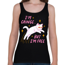 PRINTFASHION I'm cringe... - Női atléta - Fekete női trikó