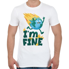 PRINTFASHION I'm fine - Férfi póló - Fehér férfi póló