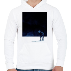 PRINTFASHION I'm going back - Férfi kapucnis pulóver - Fehér