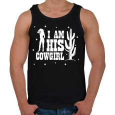 PRINTFASHION I'm his cowgirl - Férfi atléta - Fekete
