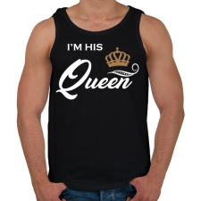 PRINTFASHION I'M HIS QUEEN - Férfi atléta - Fekete atléta, trikó